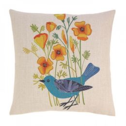 Blue Bird Decorative Pillow