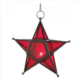 Red Glass Star Lantern