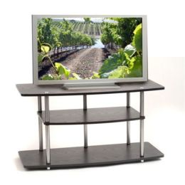 Black 42-Inch Flat Screen TV Stand by Convenience Concepts