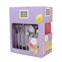Gibson Home Plus Series 36 Piece Flatware Set with Knife Set