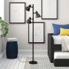 64-inch Black 3-Light Tree Lamp Spotlight Floor Lamp