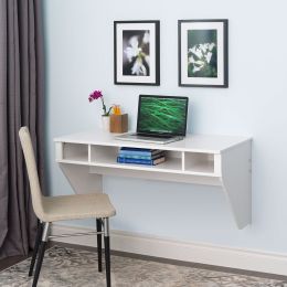 White Space Saving Laptop Tablet Computer Desk Wall-Mount at any Height