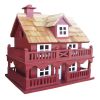 Red Wood Birdhouse - Made of Kiln Dried Hardwood