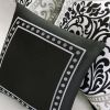 Full / Queen 5-Piece Black White Damask Print Comforter Set