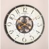Rustic Bronze Industrial FarmHome Round Oversized Wall Clock