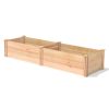 2 ft x 8 ft Tall Cedar Wood Raised Garden Bed - Made in USA