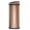 Gold 13-Gallon Stainless Steel Kitchen Trash Can with Motion Sensor Lid