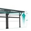Full size 18-inch High Rise Folding Metal Platform Bed Frame