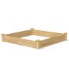 4 ft x 4 ft Cedar Wood Raised Garden Bed - Made in USA