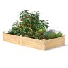 4 ft x 8 ft Cedar Wood Raised Garden Bed - Made in USA