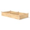 4 ft x 8 ft Cedar Wood Raised Garden Bed - Made in USA