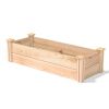 48 in x 16 in Premium Cedar Wood Raised Garden Bed - Made in USA