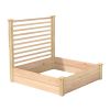 4 ft x 4 ft Cedar Wood Raised Garden Bed with Trellis - Made in USA