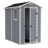 Ventilated Top Plastic Shed for Outdoor Lawn Garden Tool Storage