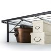King size Folding Sturdy Metal Platform Bed Frame with Storage Space