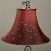 Contemporary 61-inch Tall Floor Lamp with Red and Gold Bell Shade