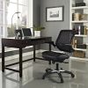 Modern Black Mesh Back Ergonomic Office Chair  with Flip-up Arms