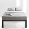 Full size 18 Inch Easy Assemble Metal Platform Bed Frame Wooden Slats