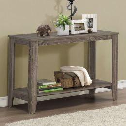 Sofa Table Console Table in Dark Taupe Wood Finish