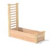 16 in x 48 in Cedar Raised Garden Bed with Trellis - Made In USA