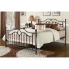 Queen size Brushed Bronze Metal Bed with Headboard and Footboard