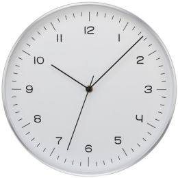 Timekeeper Silver Fine Line Clock (pack of 1 Ea)