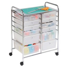 Honey-can-do 12-drawer Rolling Storage Craft Cart And Organizer (pack of 1 Ea)