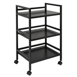 Honey-can-do Metal Rolling Cart (black) (pack of 1 Ea)