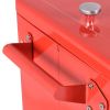 80 Quart Red Sturdy Rolling Steel Construction Cooler