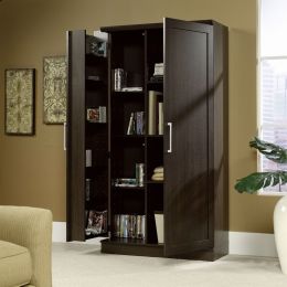 Multi-Purpose Living Room Kitchen Cupboard Storage Cabinet Armoire in Brown