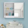 Modern 22 x 18 inch Bathroom Wall Mirror Medicine Cabinet