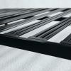 Twin size Sturdy Black Metal Platform Bed Frame with Wide Steel Slats