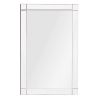 Frameless 35 x 24 inch Rectangle Bathroom Wall Mirror