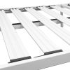 Twin XL Modern Heavy Duty Metal Platform Bed Frame in White