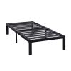 Twin XL Metal Platform Bed Frame with Heavy Duty Steel Slats