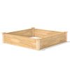 Cedar 4 ft x 4 ft x 10.5 in Raised Garden Bed - Made in USA
