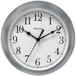 Westclox 9" Decorative Wall Clock (Color: Gray)